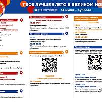 «Новгородское лето — 2025»: площадки и программа 14 июня
